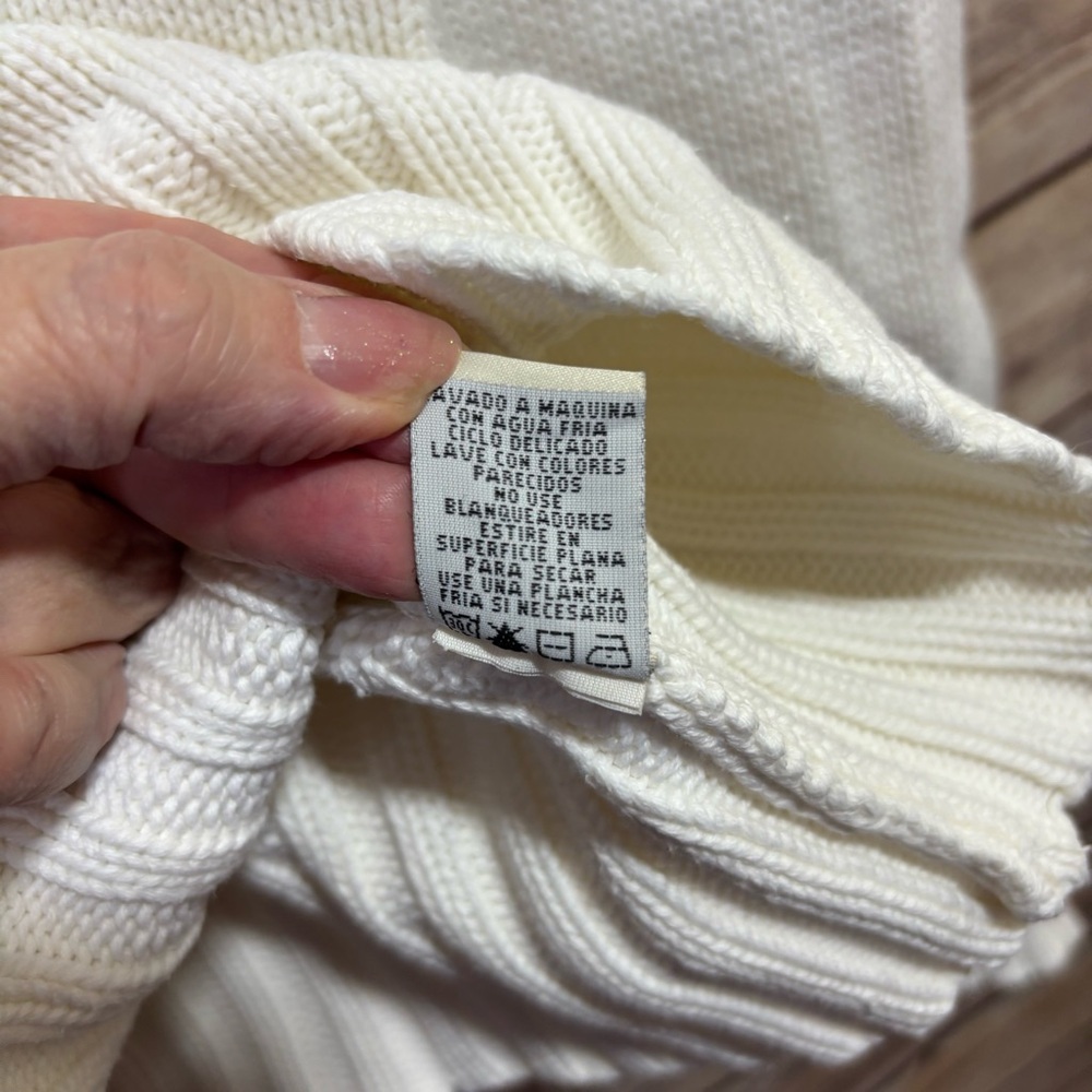 Vintage Polo jeans company Ralph Lauren American flag Cotton knit sweater Small - Picture 5 of 7